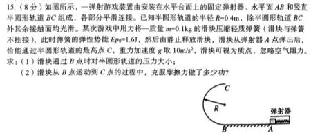 [今日更新]2024届山东省临沂市高三教学质量检测考试(11月).物理试卷答案