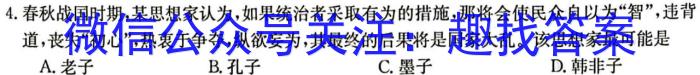 安徽省2023年七年级万友名校大联考教学评价三历史