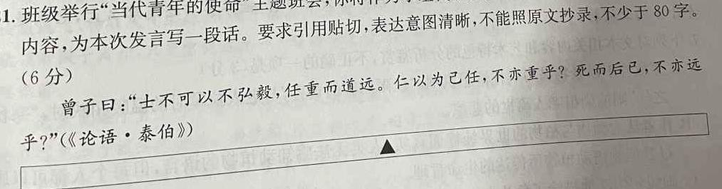 炎德英才大联考 雅礼中学2024届高三月考试卷(四)语文