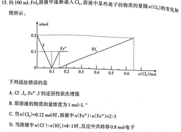 【热荐】广东省2023-2024学年度高二年级11月联考化学