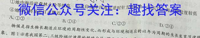 [今日更新]2024年第九届湖北省高三(4月)调研模拟考试地理h