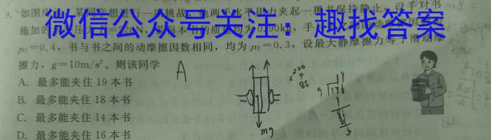 2024届湖北省高三12月联考(24-16C)物理试题答案