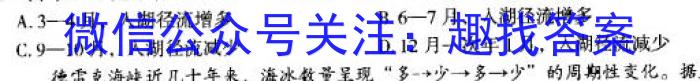 智慧之海·思维导航 2024年安徽省九学业挑战赛(两个倒三角)地理试卷答案