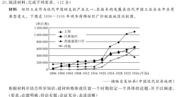 汕头市2023-2024学年度普通高中毕业班期中调研测试历史