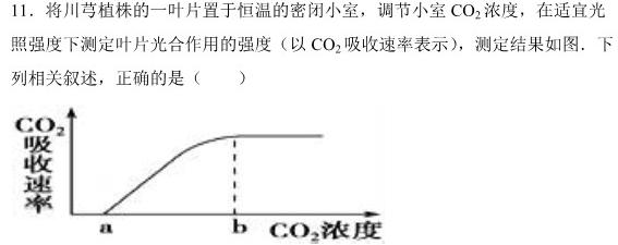 快乐考生 2024届双考信息卷第一辑 新高三摸底质检卷(四)生物学试题答案