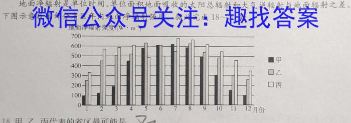 2023-2024学年广西高一年级阶段性期中考试(24-490A)地理试卷答案