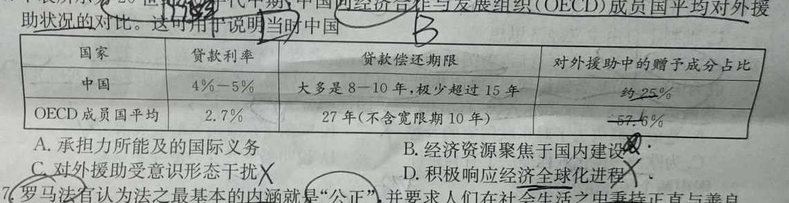 名校联考 2024届高三总复习·月考卷(三)历史