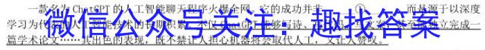 安徽省2023-2024学年九年级第一学期教学质量检测（二）语文