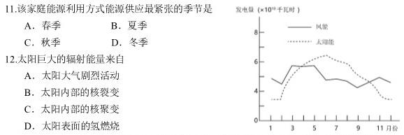 湖南省娄底市2023年下学期高三质量检测地理试卷l