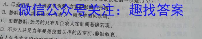 ［河南大联考］河南省2024届高三年级上学期12月联考/语文