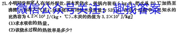 陕西省2023-2024学年度第一学期九年级课后综合作业（三）Ch物理