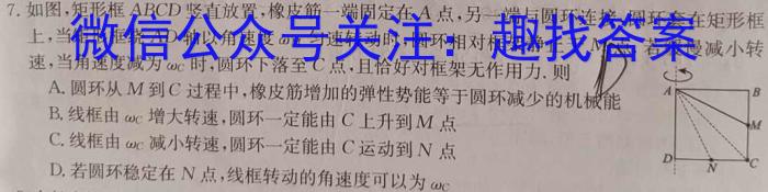 湖南省三湘名校教育联盟2023-2024学年高二年级11月联考物理试卷答案