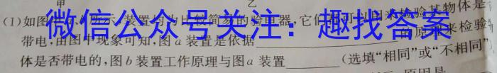 安徽省霍邱县2023-2024学年度八年级第一学期期中考试物理试卷答案