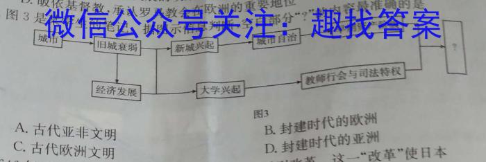 2023-2024学年朝阳市高一年级12月考试历史试卷答案