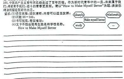 铭师文化 2023~2024学年安徽县中联盟高三12月联考 英语