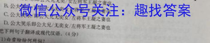 山西省2023-2024学年上学期九年级第三次月考/语文