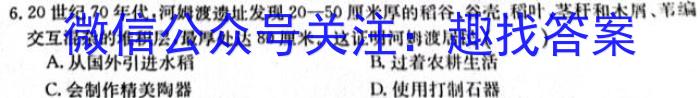 "2024年全国普通高等学校招生统一考试·A区专用 JY高三模拟卷(一)历史