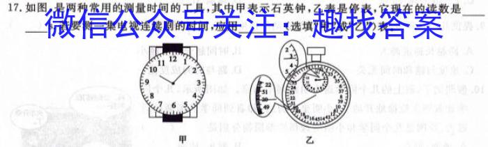 安徽省2023-2024学年度八年级上学期阶段性练习（三）q物理