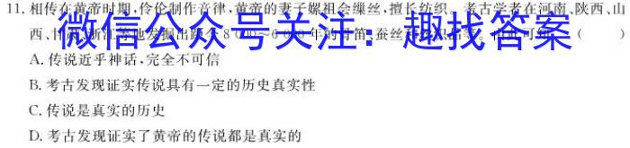 九师联盟 2024届高三12月质量检测X历史试卷