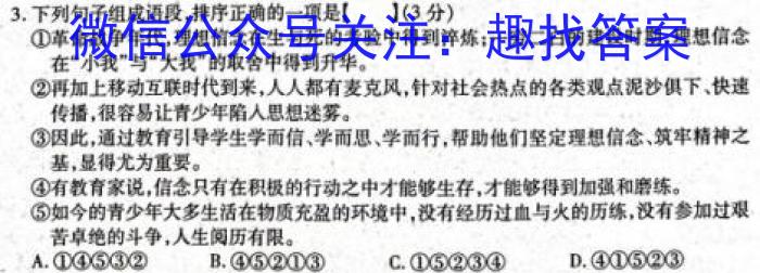 学科网2024届高三11月大联考考后强化卷(新课标卷)/语文