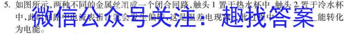 [国考1号8]第8套 2024届高三阶段性考试(五)q物理