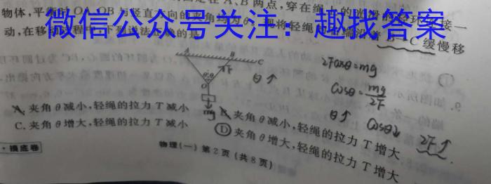 河北省2023-2024学年六校联盟高二年级期中联考（242258D）物理试卷答案