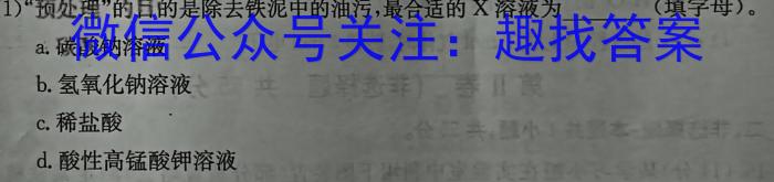 q陕西省2023~2024学年度九年级期中教学素养测评(二) 2L R-SX化学