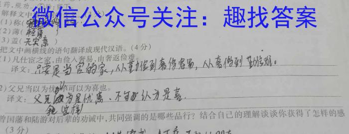 2023年云学名校联盟高二年级11月期中联考语文