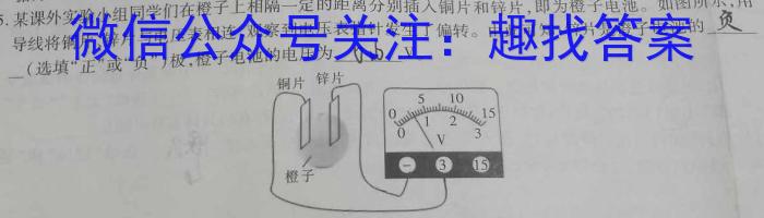 安徽省示范高中培优联盟2023年冬季联赛(高二)物理试题答案