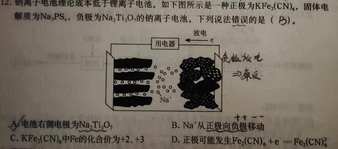 【热荐】安徽省2023~2024学年度七年级上学期阶段评估(二)化学