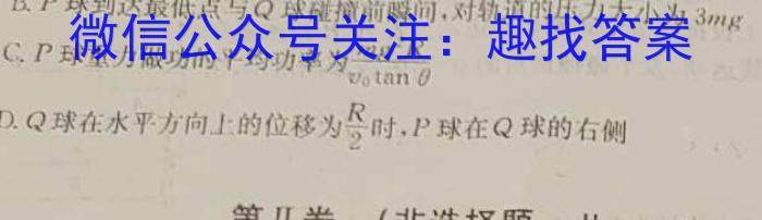 重庆市2023-2024学年度高二年级上学期12月联考物理试卷答案