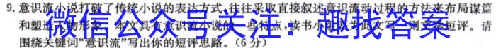 甘肃省2023-2024学年高一检测(24-180A)语文