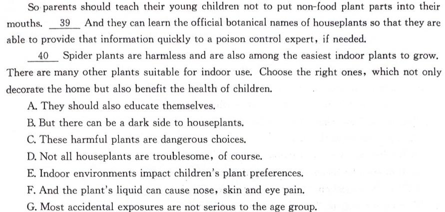 天一大联考 2023-2024学年安徽高二(上)期中考试 皖豫名校联盟&安徽卓越县中联盟 英语
