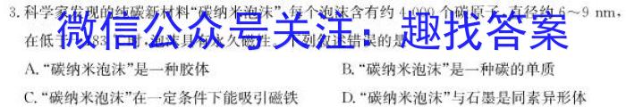 q安徽省2023-2024学年度西部地区九年级第三次综合性作业设计化学