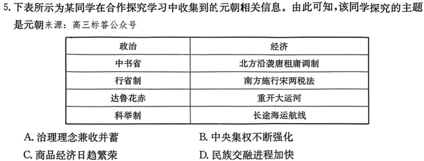 辽宁省2023-2024学年高三上学期协作校第二次考试政治s