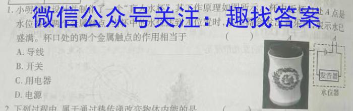 2024届智慧上进 名校学术联盟·高考模拟信息卷押题卷(二)2物理试题答案