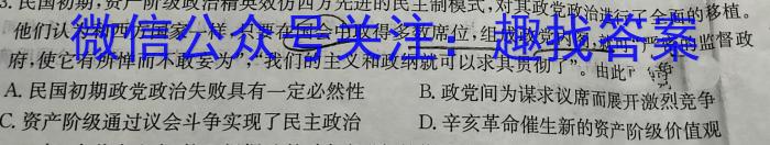 炎德英才大联考 湖南师大附中2024届高三月考试卷(四)历史试卷答案