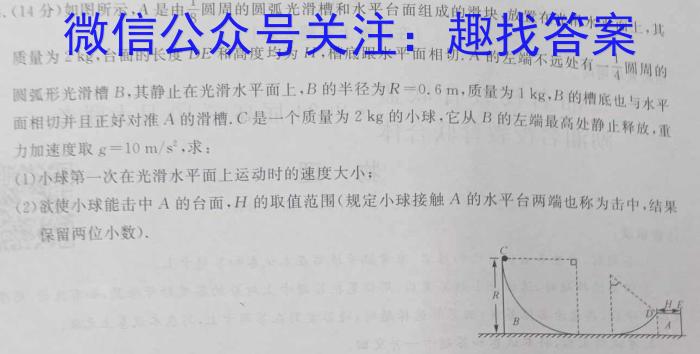 2023~2024学年度高二上学期期中考试(24015B)物理`