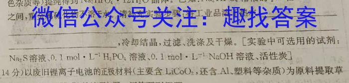 q山东名校考试联盟 2023-2024学年高二年级上学期期中检测(2023.11)化学