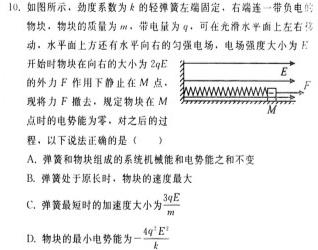 湖北省2024届高三年级上学期12月份十一校联考物理试题.