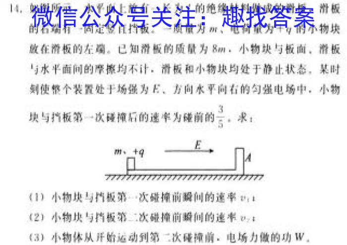 2024新高考单科综合卷 XGK(二)物理`