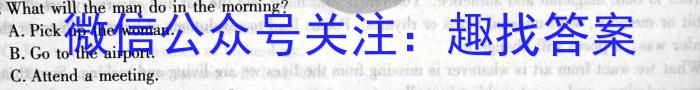 河北省2023-2024学年第一学期九年级期中学情质量检测英语试卷答案