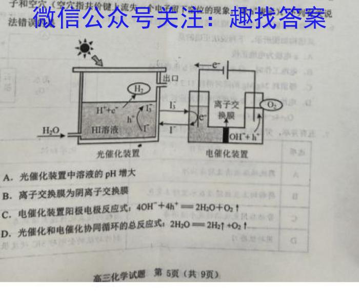 q安徽省2023-2024学年九年级（上）全程达标卷·单元达标卷（四）化学