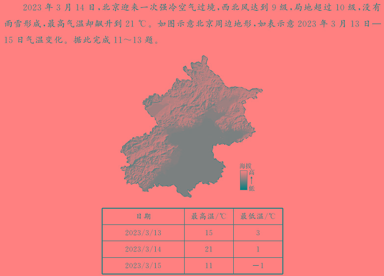 ［淄博二模］淄博市2023-2024学年度高三模拟考试地理试卷答案。