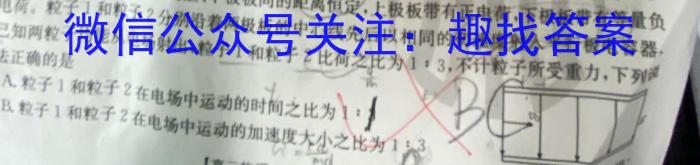 安徽金榜教育 2023-2024学年高二11月期中联考物理试卷答案