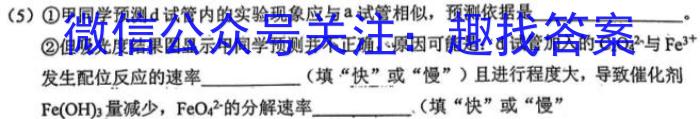 q九师联盟 2023~2024学年高三核心模拟卷(中)(一)化学