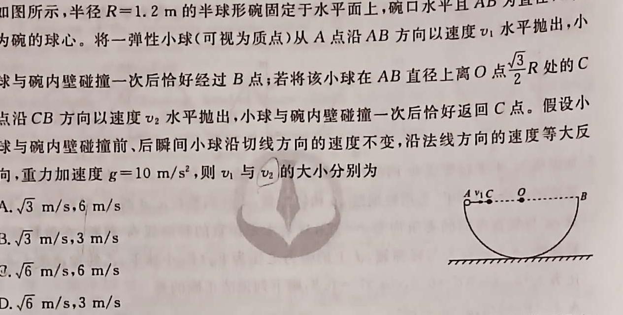 2024年普通高等学校招生统一考试 最新模拟卷(三)物理试题.