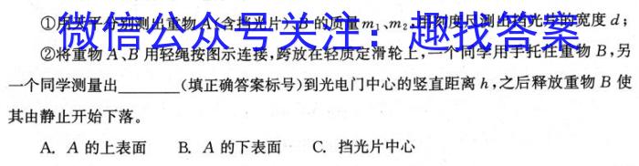 安徽省2024届九年级第三次月考（二）物理试卷答案