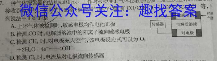 j2024新高考单科综合卷(五)化学