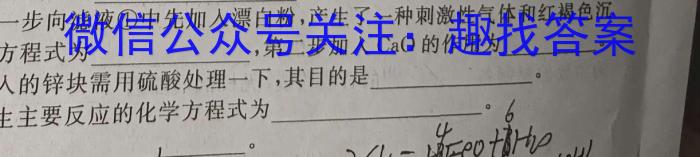 j九师联盟·2024届高三11月质量检测巩固卷（LG）化学试卷答案